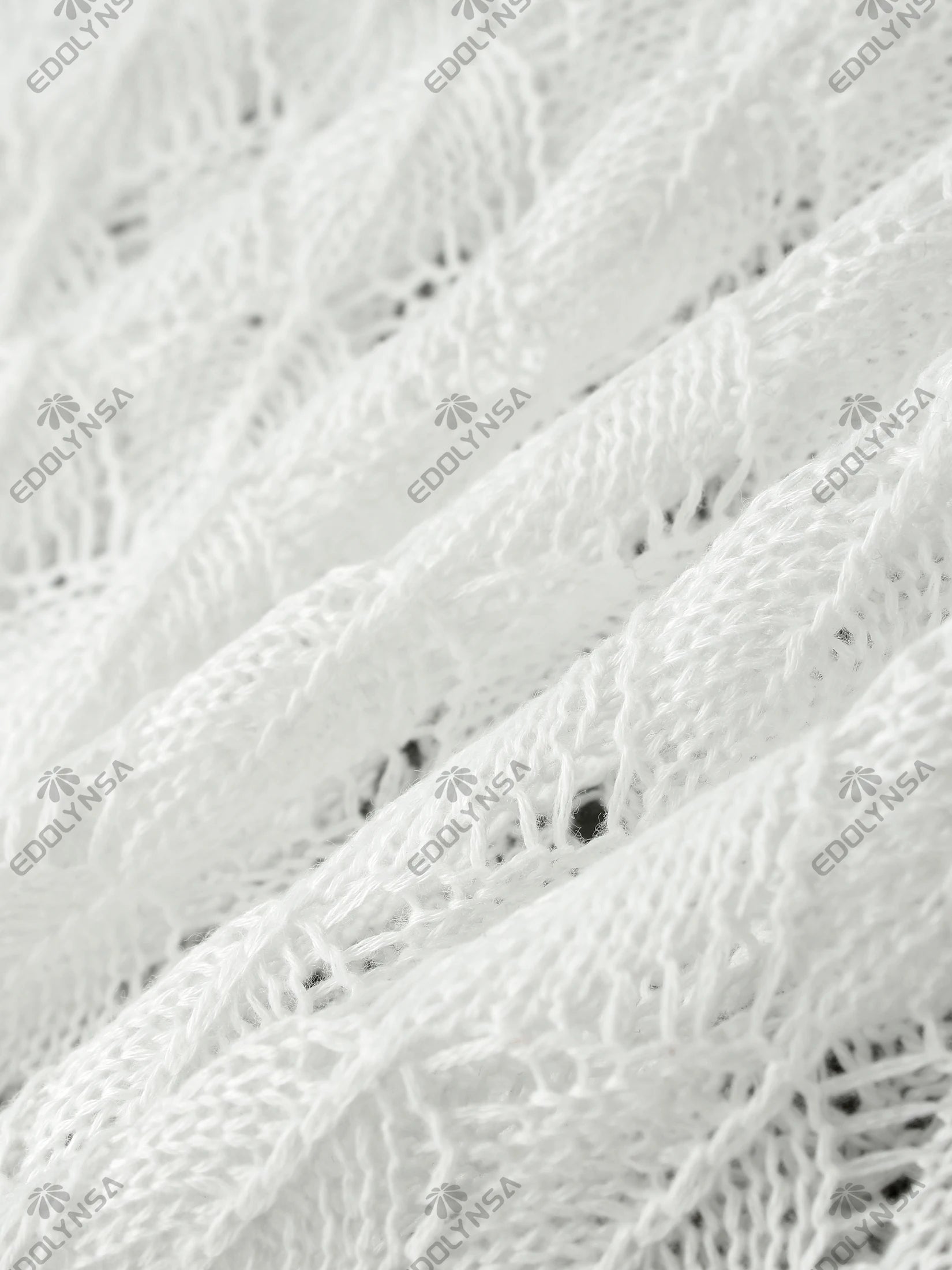 Sexy Frill Big V Neck Hollow Out Long Sleeve Maxi Dress Summer 2025 Feminine Swimwear Bikini Cover Up Women Holiday Outfits K221 Luxlife Brands