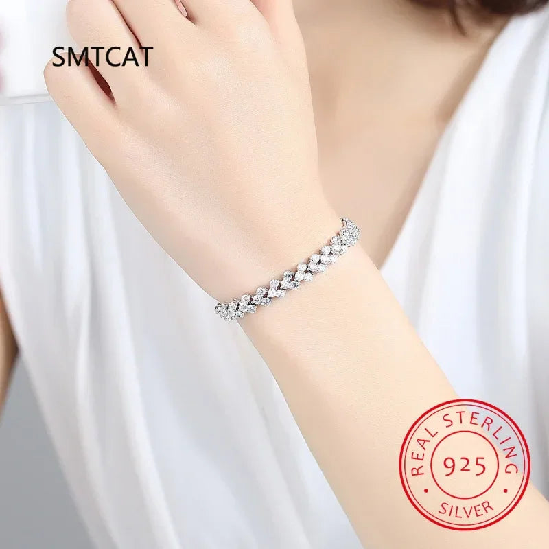 Passion Silver 925 Lab Diamond Bracelet LUXLIFE BRANDS