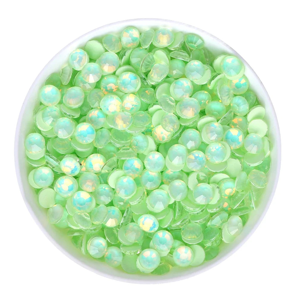 SS6-SS30 Mocha Opal Coral Reef Flatback Glass Non-Hotfix Rhinestones