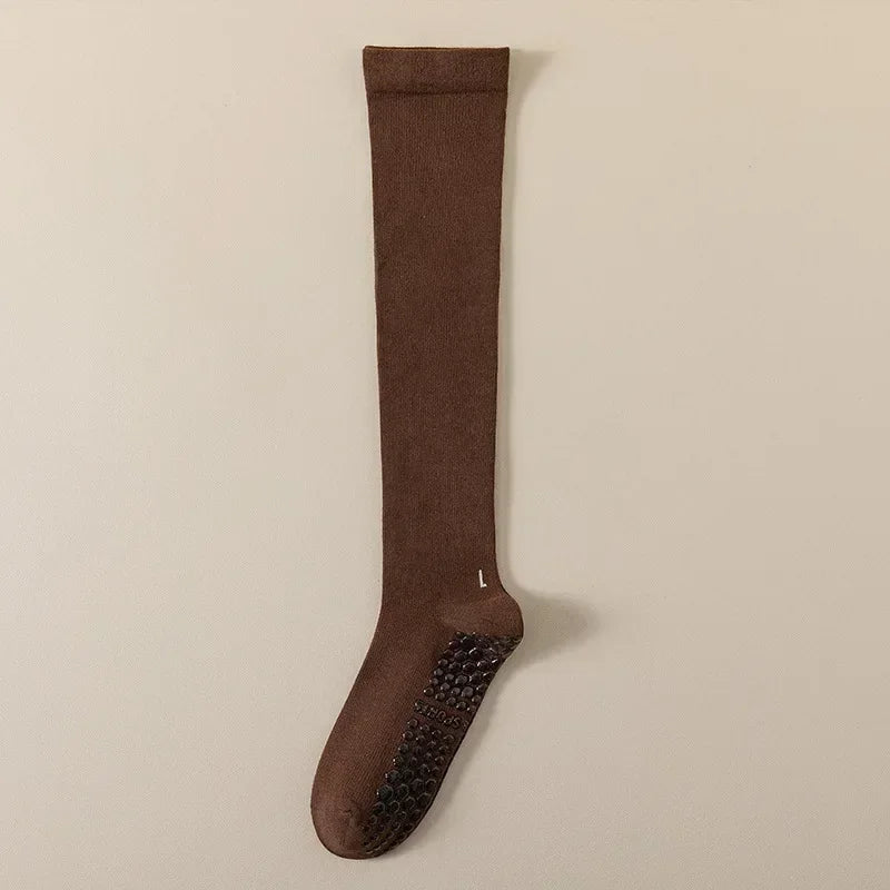 Pilates Cotton Compression Socks Anti Slip