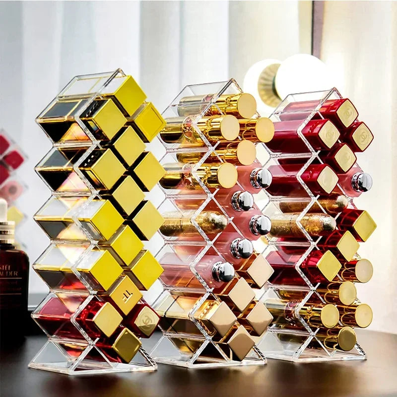 Professional Acrylic Lipstick Organizer LUXLIFE BRANDS