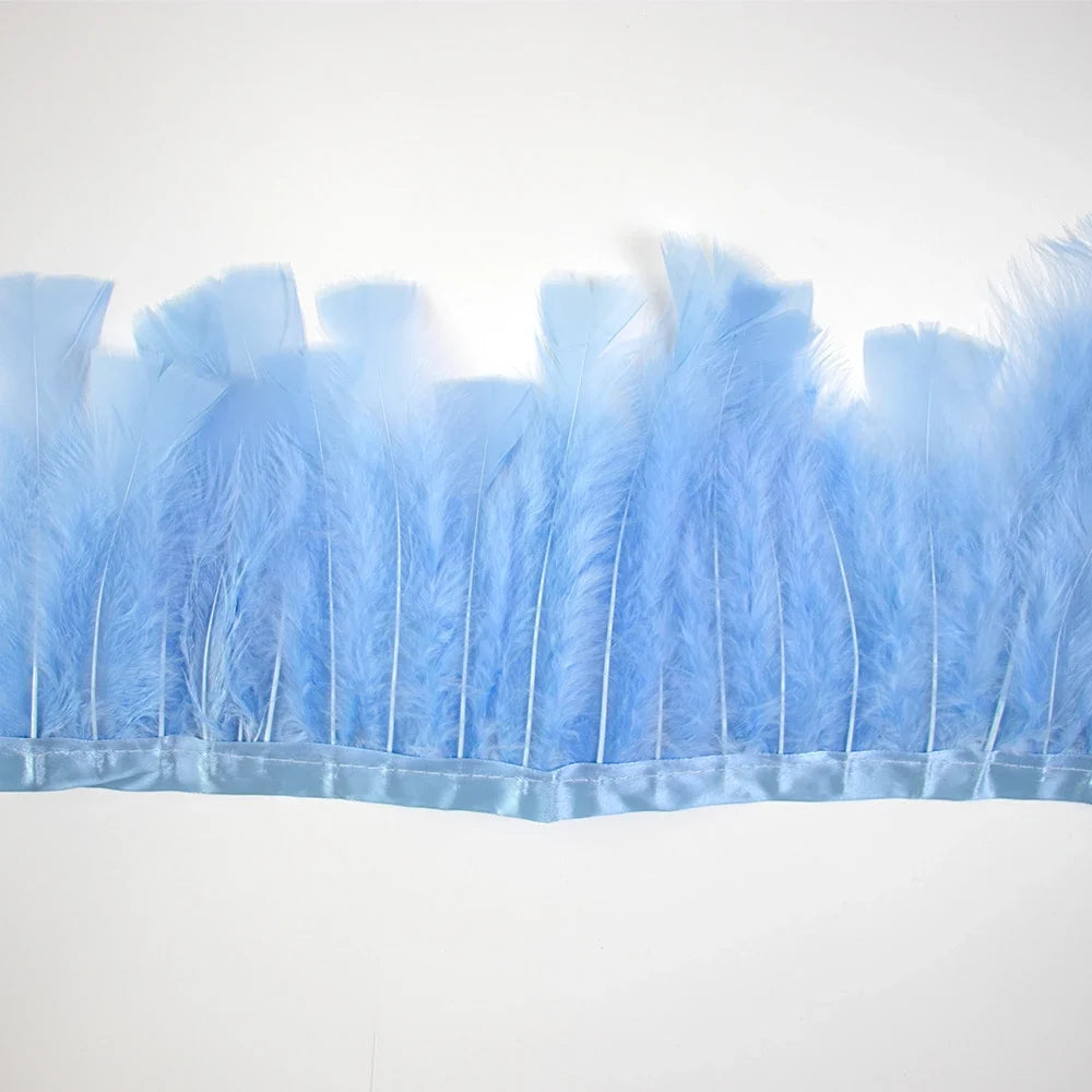 Professional Turkey Feather Fringe Trim 10-15cm