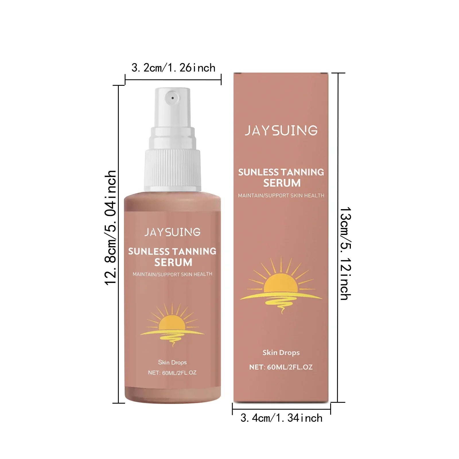 Herbal Self Tanning Essence Spray Sunless Tanning Enhance Skin Melanin Liquid Bronzer Natural Tanner For Body Face Nourishing