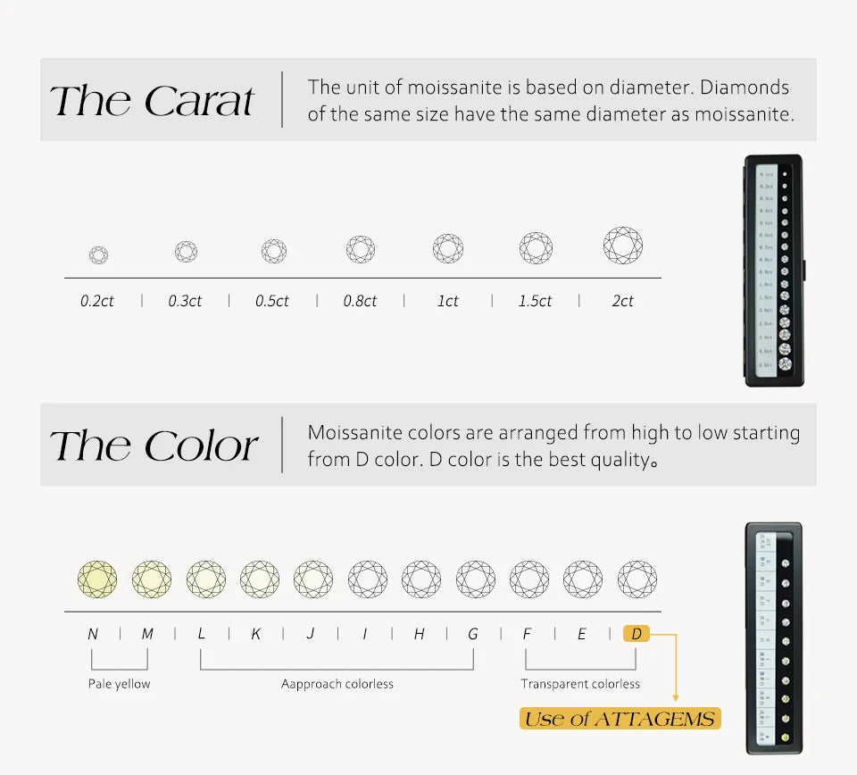ATTAGEMS Full Moissanite Heart Earrings For Women Girls DVVS1 100% 925 Sterling Silver Sparkling Engagement Jewelry High Quality Luxlife Brands