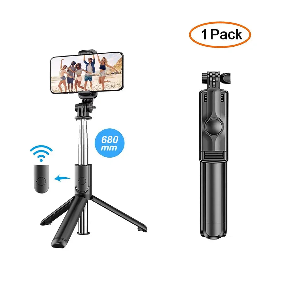 Bluetooth Wireless Selfie Tripod With Fill Light, Shutter & Remote Control
