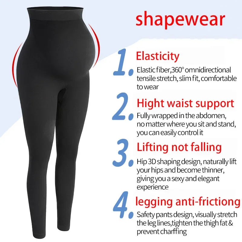 High Waist Maternity Leggings Body Shaper