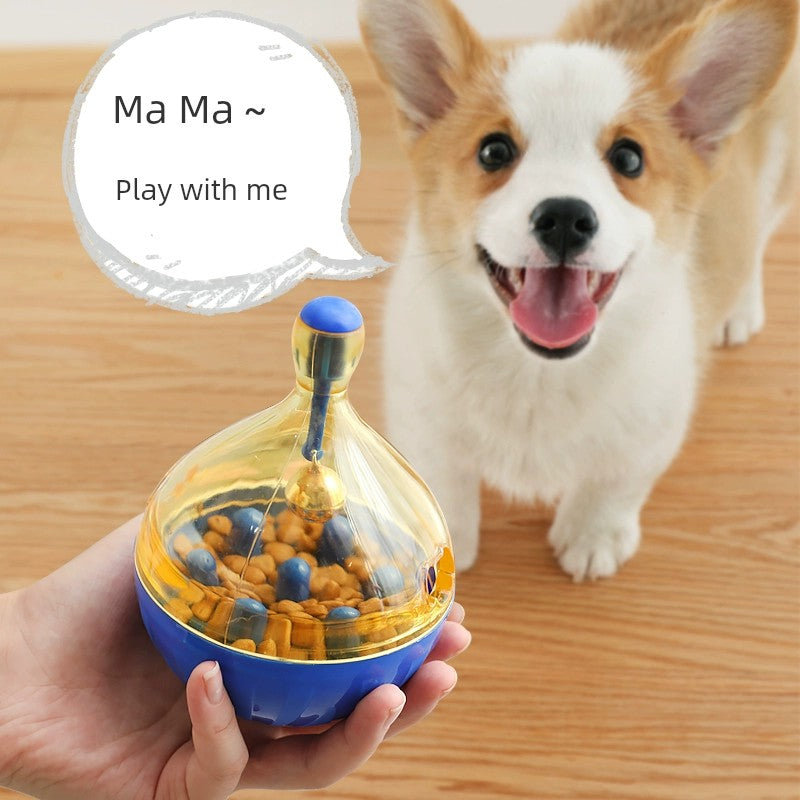 Dog Food Dropping Ball Educational Toys Tumbler Relieving Boredom Handy Gadget Molar Long Lasting Cat Pet Dog Snacks Leakage Food Feeder