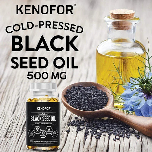 Cold Pressed Organic Black Cumin Seed Oil for Immune System, Digestion, Skin, Hair, Heart Health