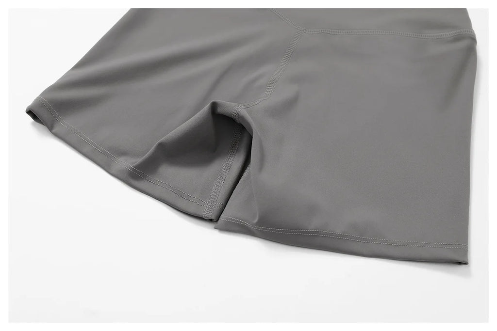 2 Pieces Yoga Suit Naked Feel Gym Set Women Sportswear Workout Clothes High Waist Yoga Short Skirt Fitness Leggings Sports Bra