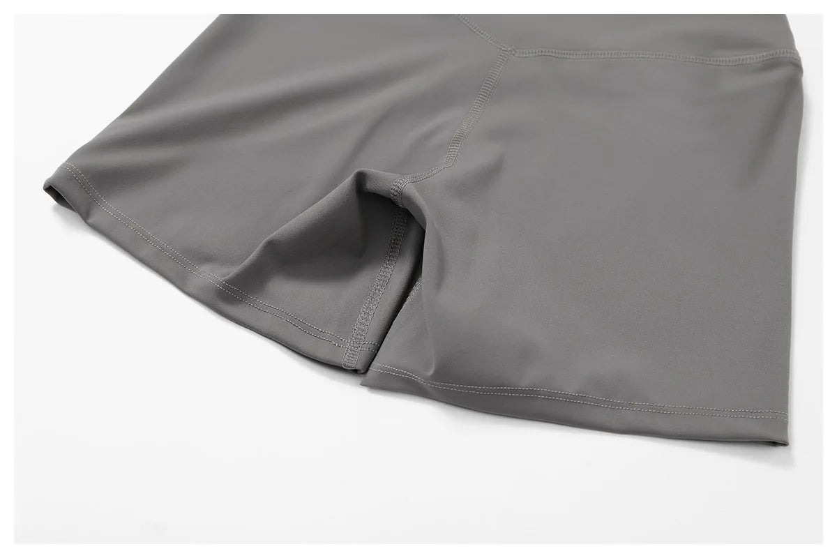 2 Pieces Yoga Suit Naked Feel Gym Set Women Sportswear Workout Clothes High Waist Yoga Short Skirt Fitness Leggings Sports Bra