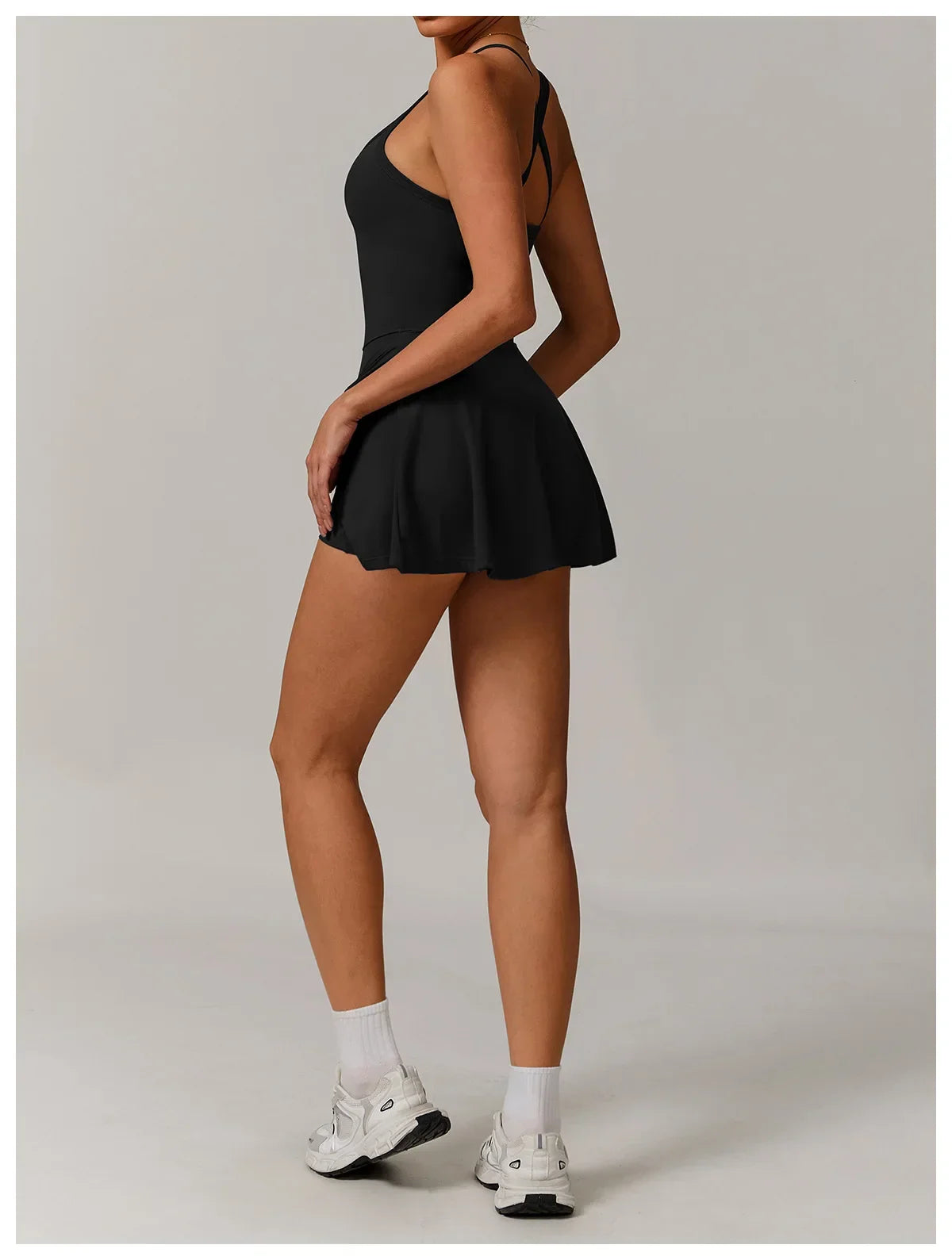 Tennis Crossback Push Up Dress Luxlife Brands