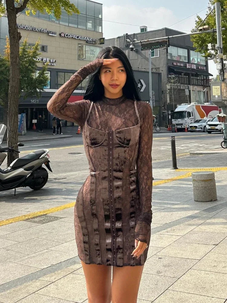 Velvet Patchwork Mini Dress LUXLIFE BRANDS