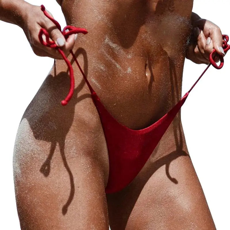 Sexy Women Pure Color Swimwear 2023 New Summer Style Lady Bandage Bikini Set Push-Up Bra Bathing Suit Brazilian Bikini Swimsuit