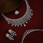 ATTAGEMS Real Moissanite Jewelry Set for Women D VVS1 S925 Sterling Silver Luxury Ring Earrings Bracelet Necklace  Wedding Gifts Luxlife Brands