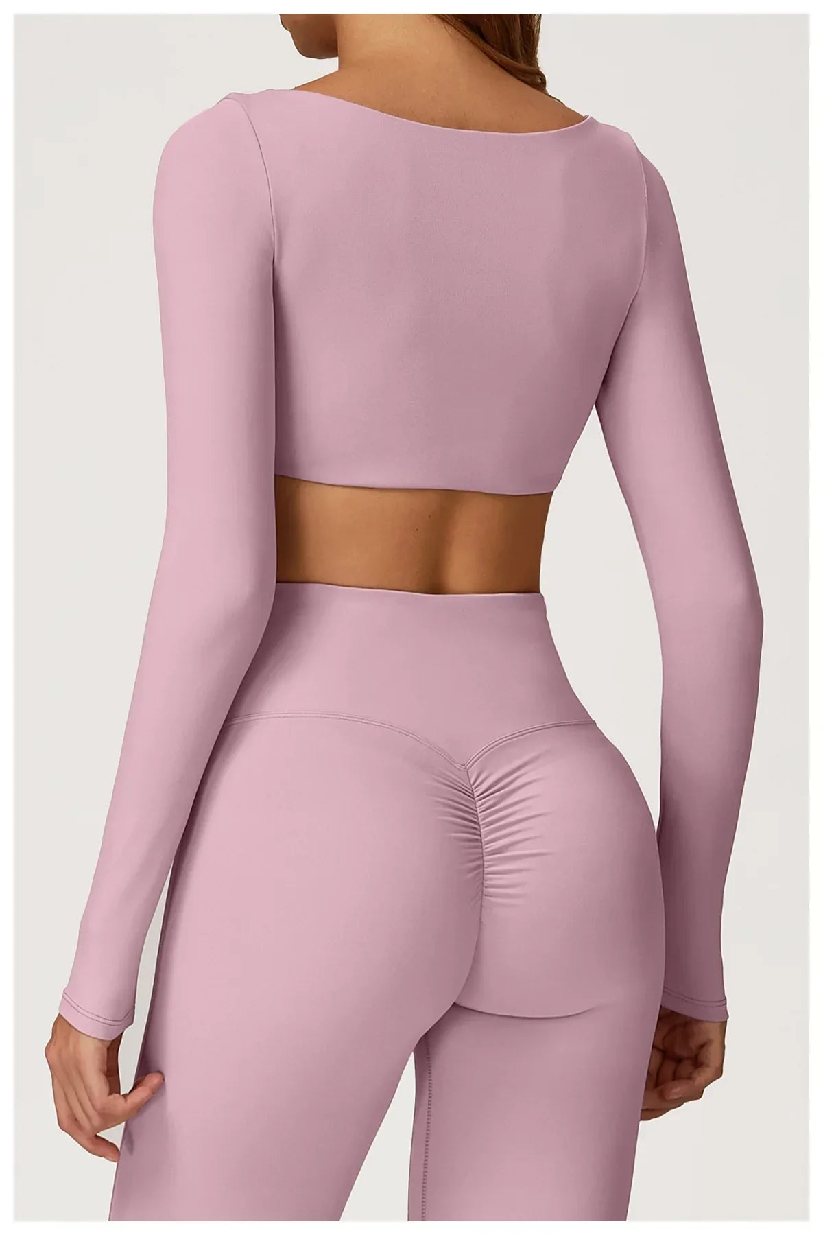 Yoga Shirts Fitness Long Sleeve Women Sport Crop Top Women Square Neck Gym Top Yoga T-Shirt Clothing Casual Quick Dry Sportswear