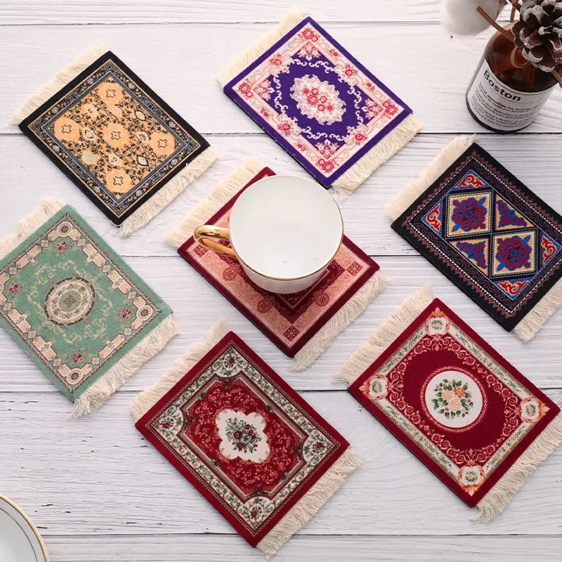 LUXHOME Persian Tassel Coasters