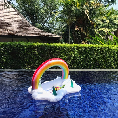 Rainbow Pool Party Inflatable Drink Float