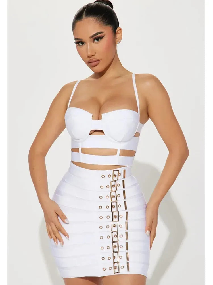 Vegas Bodycon Skirt Set Luxlife Brands