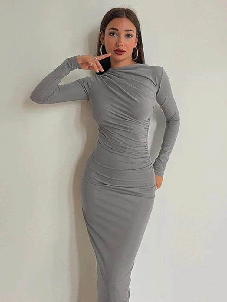 Snatched Long Sleeve lBodycon Dress