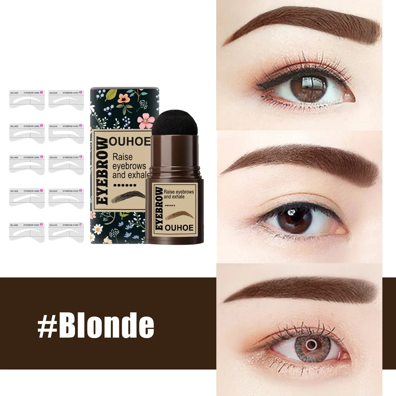 Seal Eyebrow Powder Stick Eyebrow Print Lazy Person Waterproof Sweat Proof No Shedding Makeup Hairline Shadow Powder
