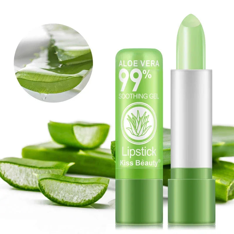 Aloe Vera Lipstick Color Changing Lip Balm Lasting Moisturizing Moisturizing Waterproof Temperature Change Lip Balm Luxlife Brands