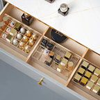 18 Grids Lipstick Organizer Case Makeup Organizer Gold Luxurious Acrylic Cosmetic Storage Box Transparent Makeup Organizer Box Luxlife Brands