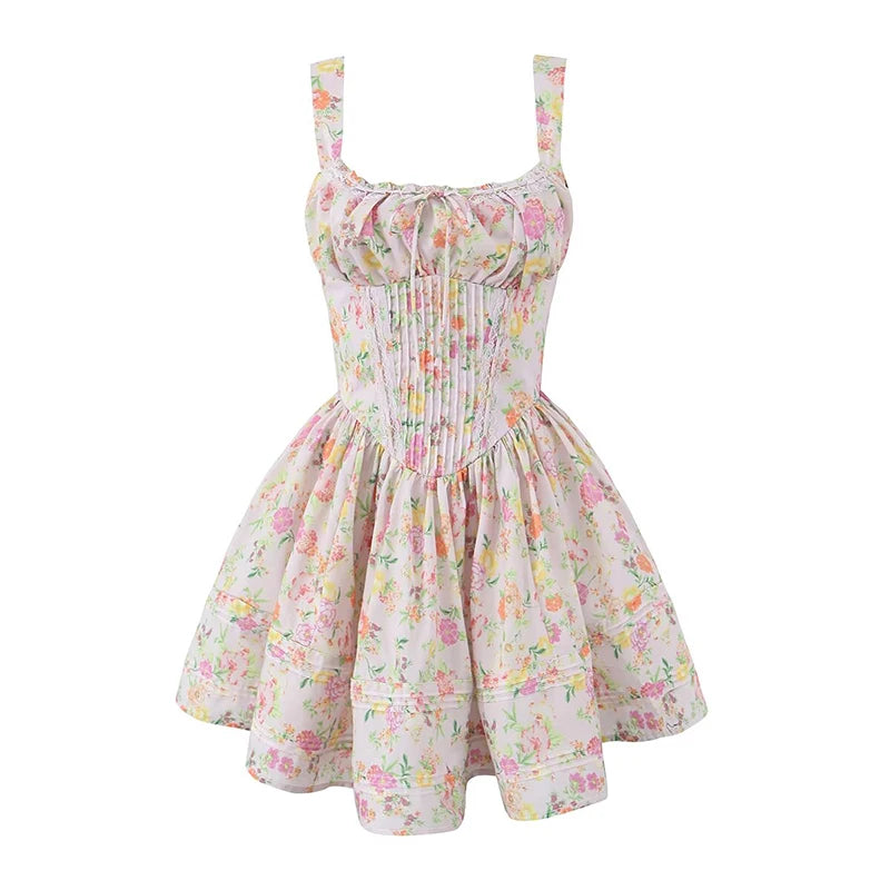 Amy Floral Print Mini Dress