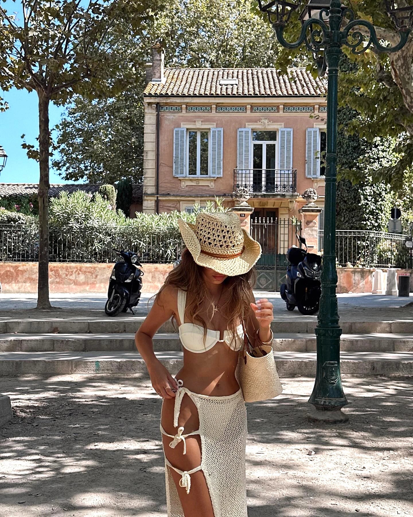 Sexy Summer Knit Cut Out Beach Half Skirt Women Chic Side Slit Lace-up Casual Wrap Skirts 2025 Pool Party Swimsuit Cover Up K249 Luxlife Brands