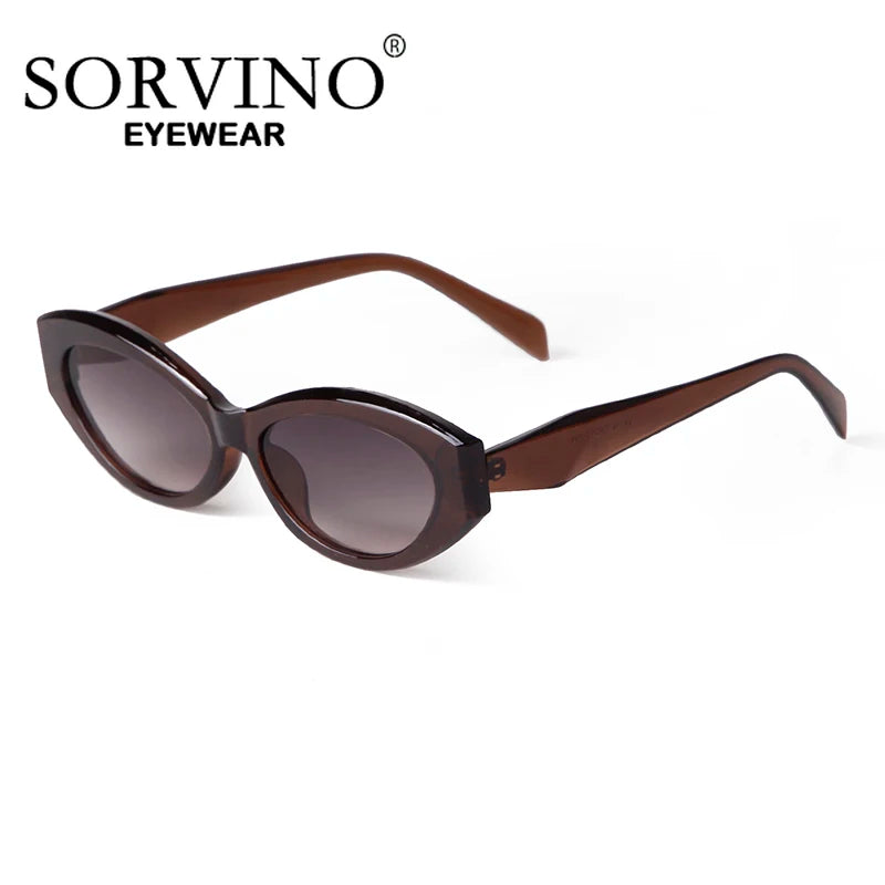 SORVINO 2025 Small Oval Women's Retro Brand Designer Glasses Outdoor Fashion Travel Goggles UV400 Men's and Women's Sunglasses