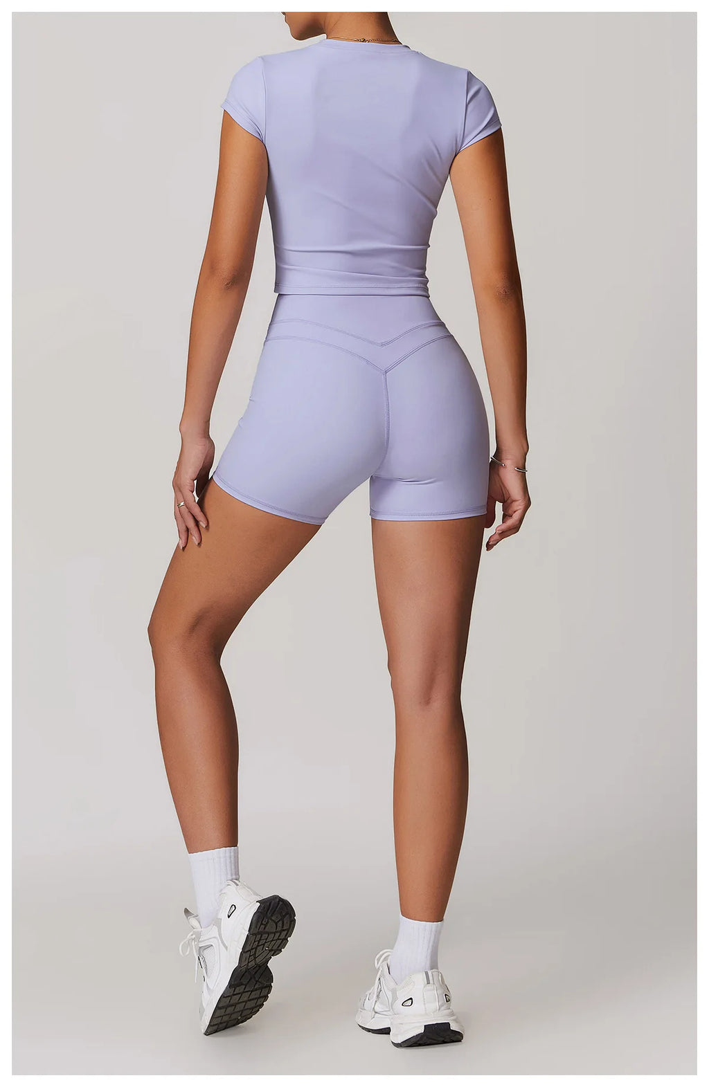 Hearuisavy 2-Piece Yoga Sets Sports Suit Women Fitness Tracksuit Running Workout Shirt Yoga Clothing Quick-Drying Gym Set Women