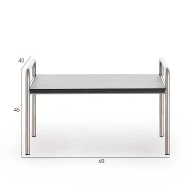 Outdoor stainless steel sofa rattan courtyard villa rain and sun coffee table combination