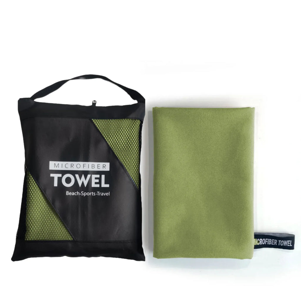 Microfiber Towel Perfect Travel & Gym & Camping Towel. Quick Dry - Super Absorbent - Ultra Compact - Lightweight Swimming Towels