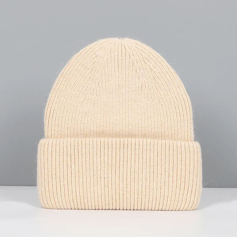 Women Winter Hat Real Rabbit Fur Winter Hats For Women Fashion Warm Beanie Hats Women Solid Adult Cover Head Cap Luxlife Brands