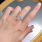Radiant Cut 5ct Lab Diamond Ring 100% Real 925 Sterling Silver Party Wedding Band Rings for Women Men Engagement Jewelry Gift Luxlife Brands