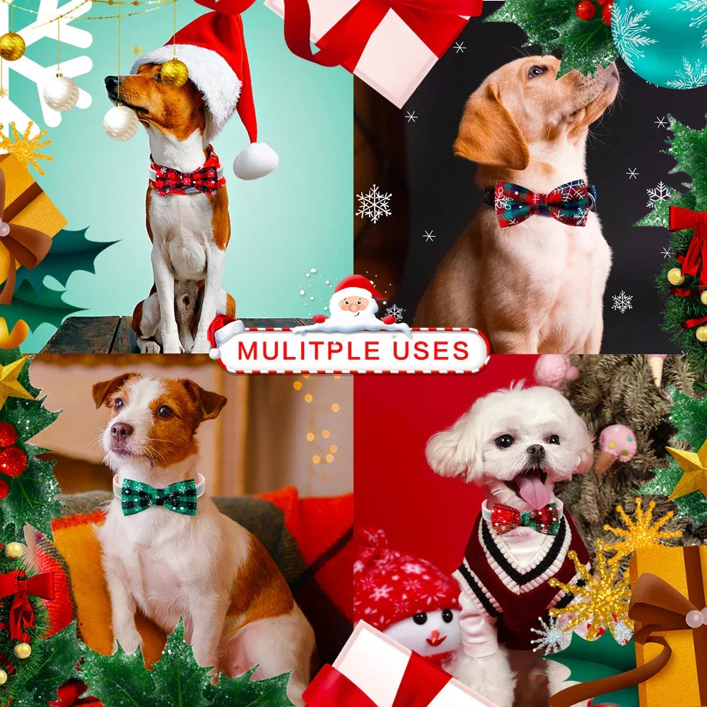 Xmas Puppy Bows LUXLIFE BRANDS