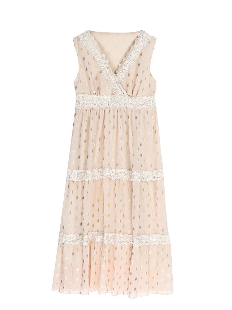 Boho Babe Lace Maxi Dress