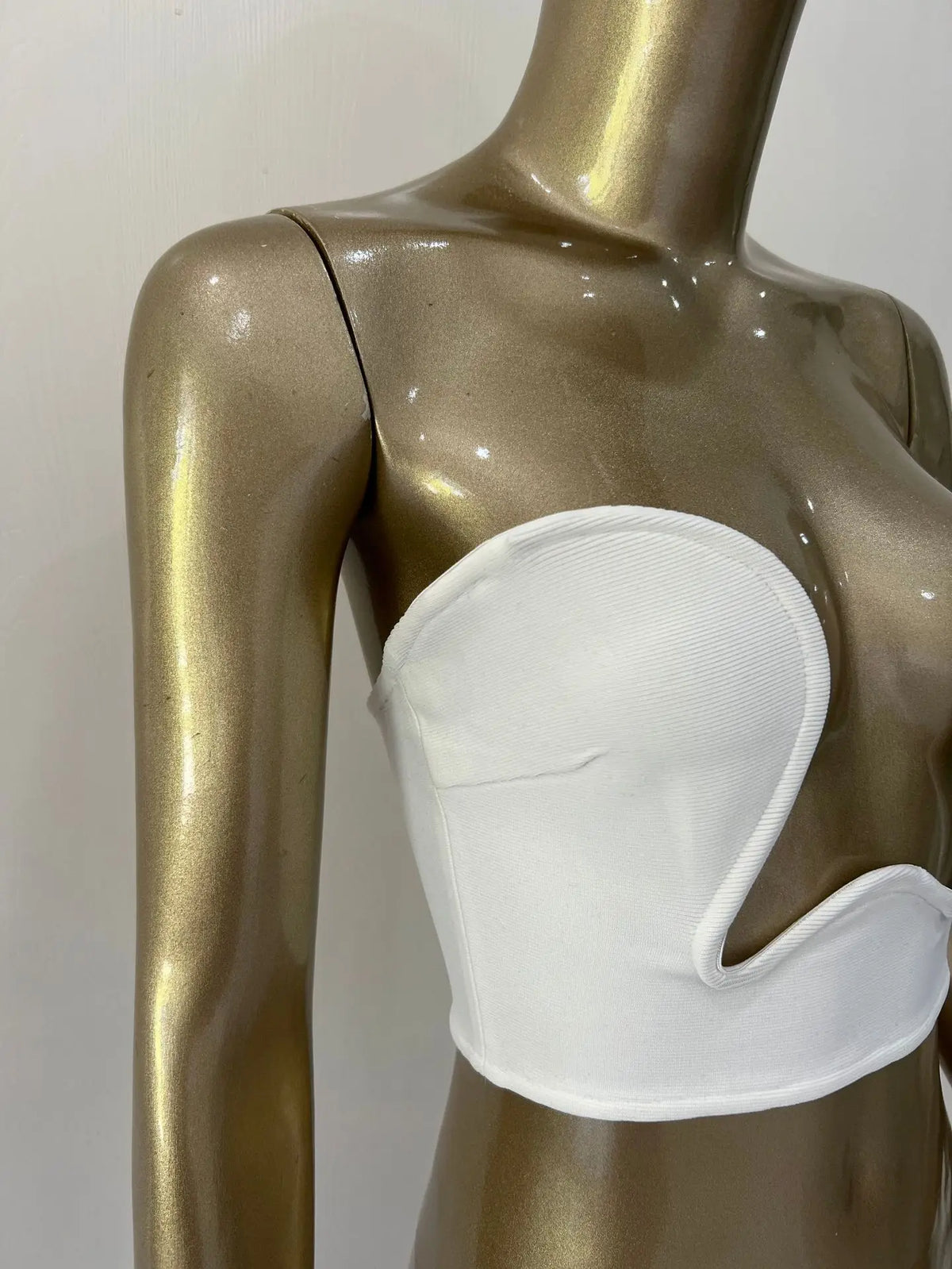Sweetheart Neck Bandage Crop Top