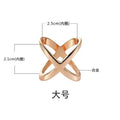 Fashion Cross Scarf Clip X Shape Metal Brooches For Women Hollow Bow Scarves Buckle Holder Shawls Jewelry Clothing Accessories