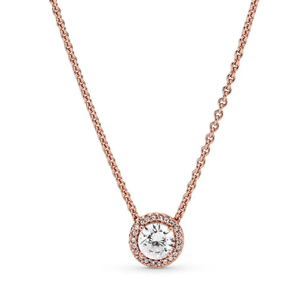 Friendship 925 Sterling Silver Zircon Necklace LUXLIFE BRANDS