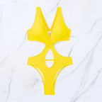 Red One Piece Swimsuit Woman Trikini Raceback Swimwear Thong Beachwear Woman 2025 Cut Out Bathing Suits Ladies Holiday Summer Luxlife Brands