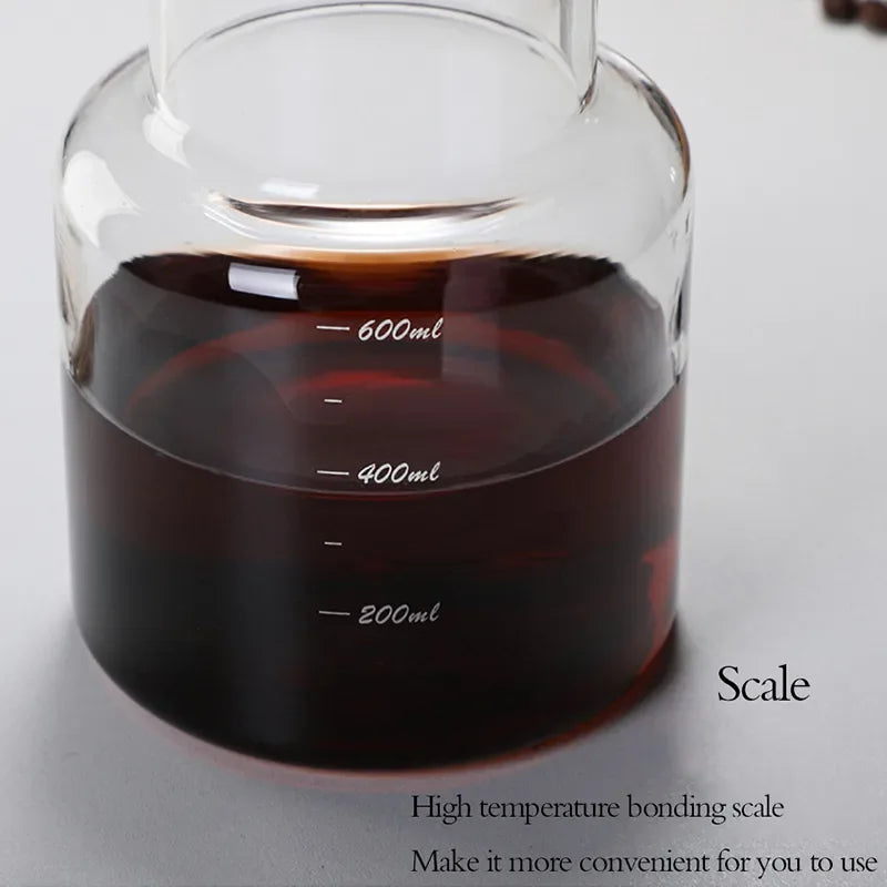 Swabue Cold Brew Coffee Pot Set Drip Filter Ecocoffee Iced Tools Barista Hand-made Glass Coffee Maker Household Pour over Kettle LUXLIFE BRANDS