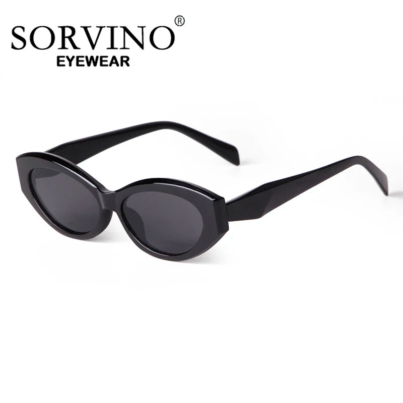 SORVINO 2025 Small Oval Women's Retro Brand Designer Glasses Outdoor Fashion Travel Goggles UV400 Men's and Women's Sunglasses