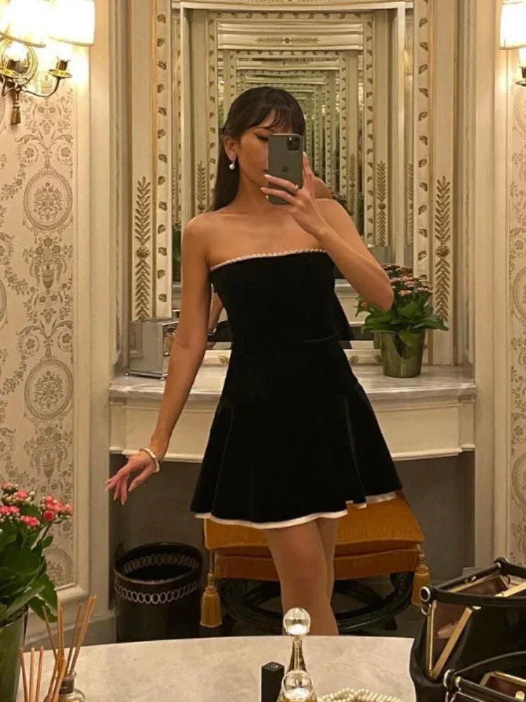 Joy Strapless Party Dress Luxlife Brands