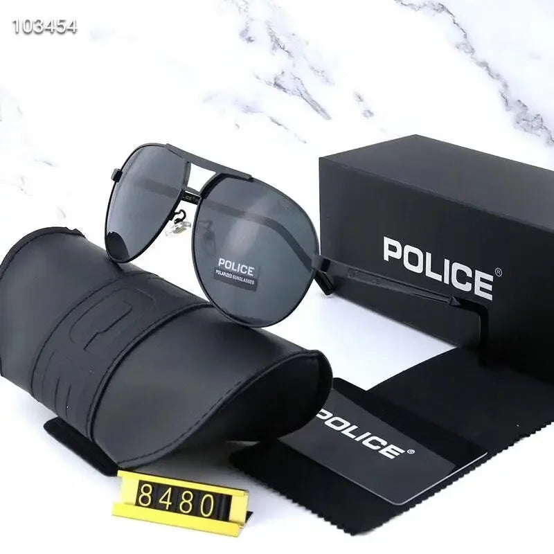 Luxury Brand POLICE Driving Sunglasses Men Polarized Chameleon Discoloration Sun glasses for men UV400 8481