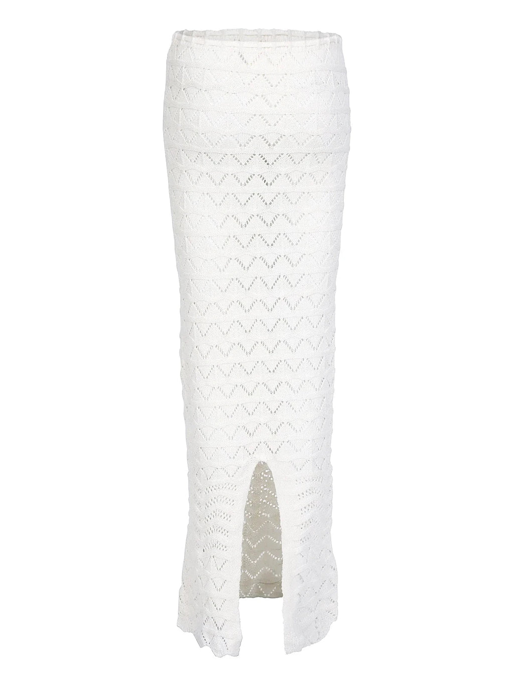 Sexy Knit One-neck Long Sleeve Short Top Drawstring Half Skirt Beach Two-piece 2025 Women Summer Swimsuit Cover Up Chic Set K172 Luxlife Brands