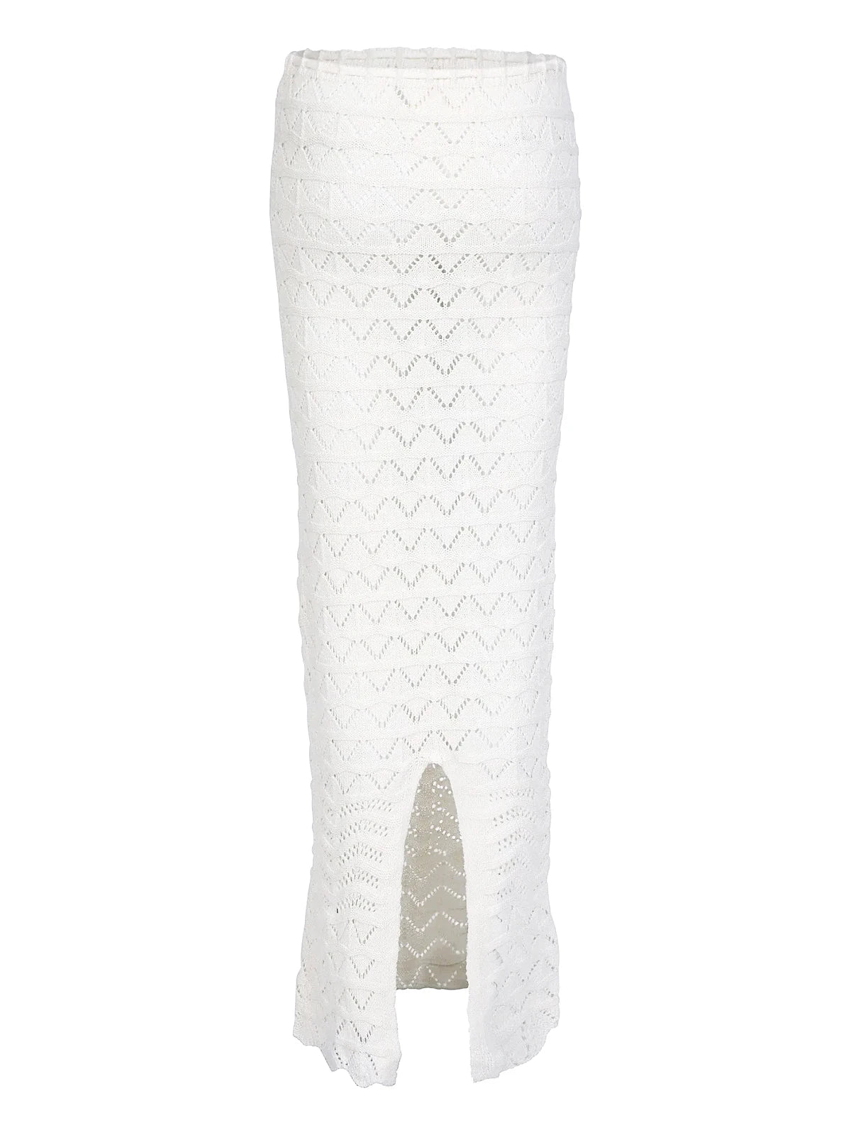 Sexy Knit One-neck Long Sleeve Short Top Drawstring Half Skirt Beach Two-piece 2025 Women Summer Swimsuit Cover Up Chic Set K172 Luxlife Brands