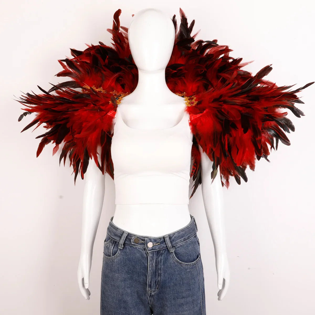 Festival Carnival Feather Shawl