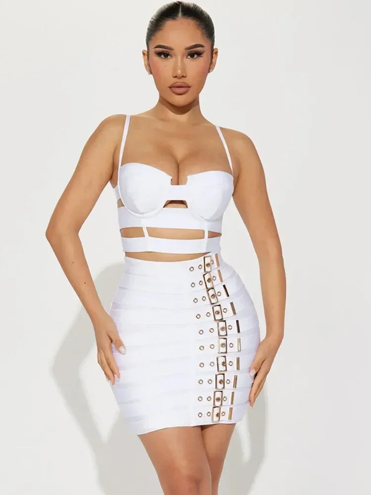 Vegas Bodycon Skirt Set Luxlife Brands