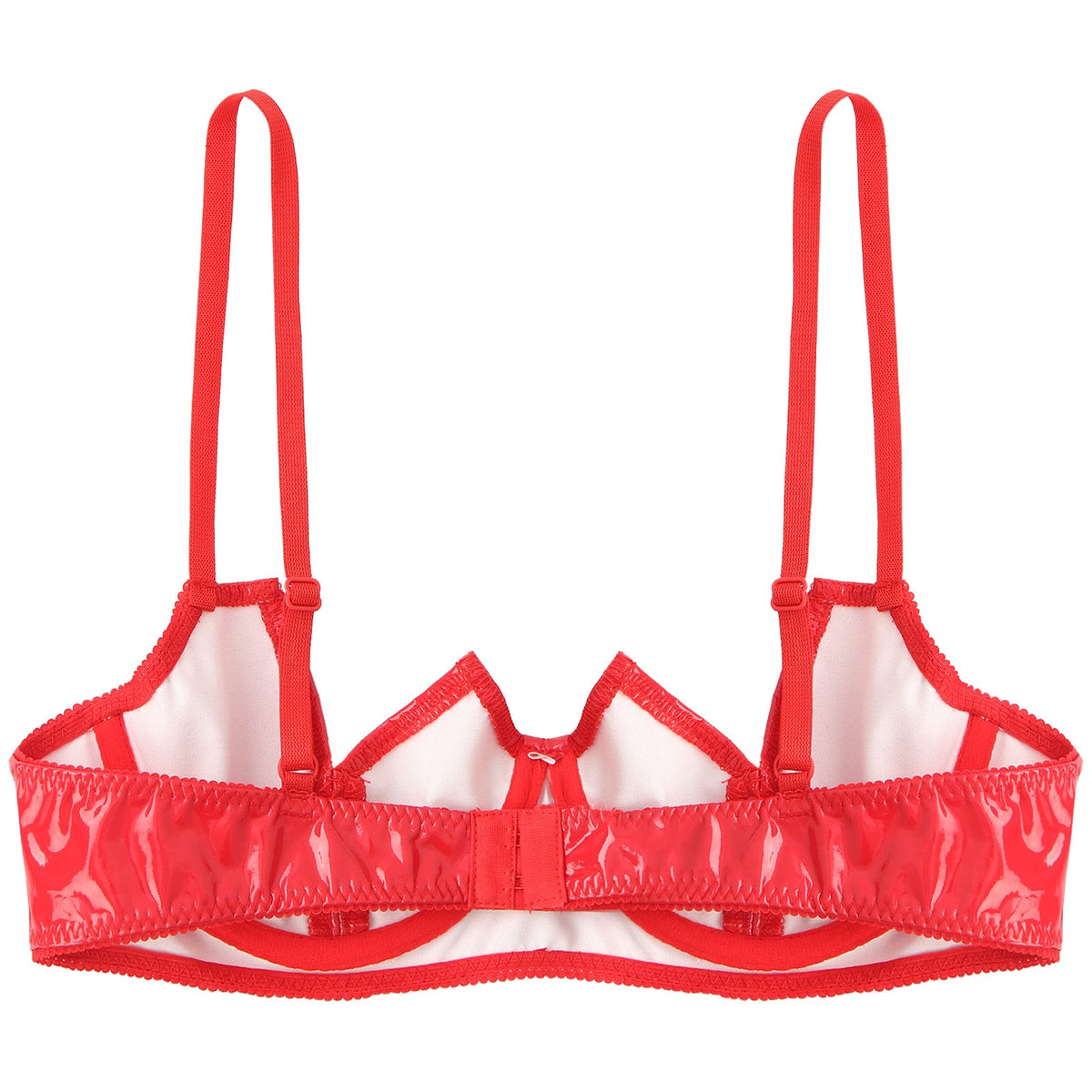V-Notch Underwired Open Chest Bra Top