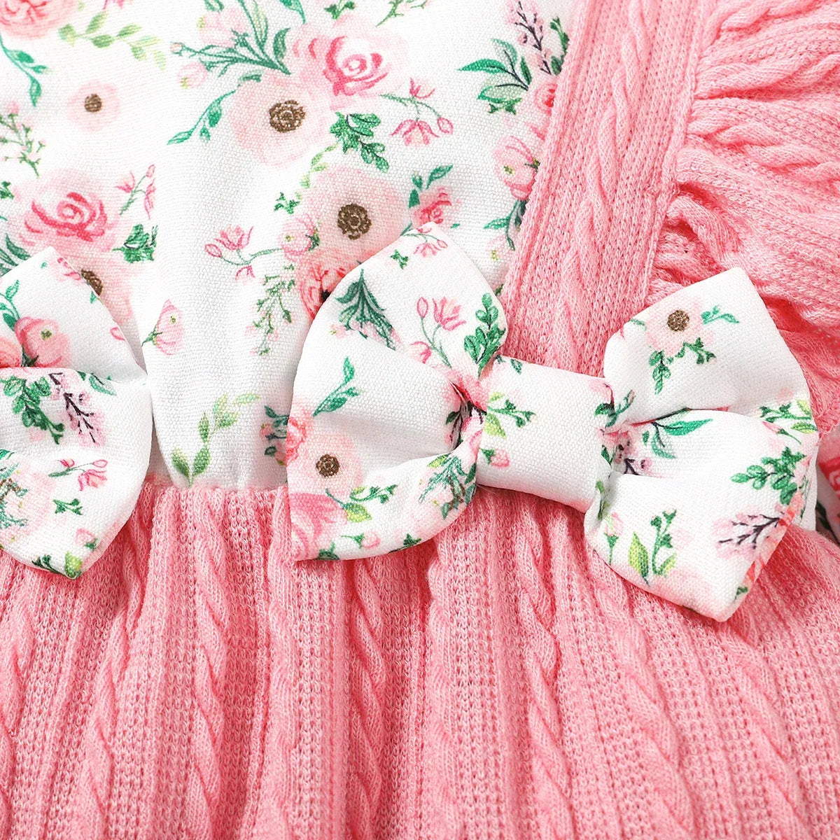 LUXBABY Girls 0-18 Months Floral Long Sleeve Outfit Luxlife Brands